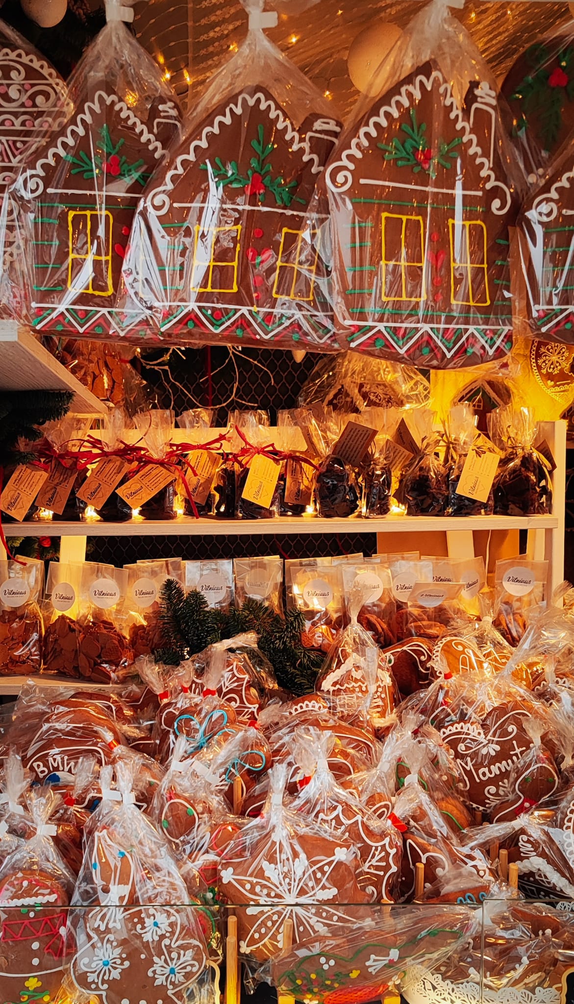 Chocolates y dulces en mercados navideños de Vilna