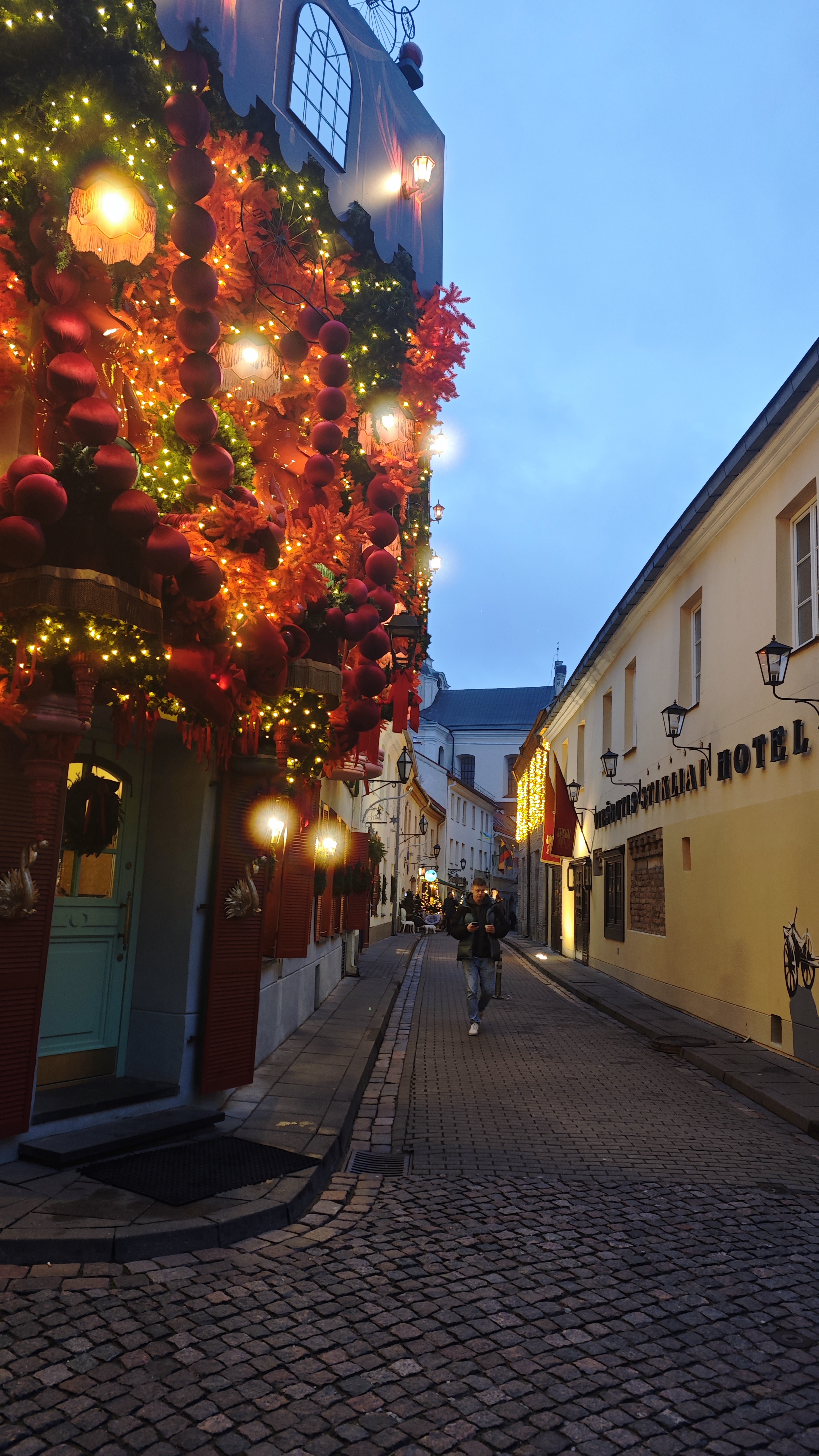 Casco Antiguo (Senamiestis) en Vilna. Calles Pilies y Didžioji