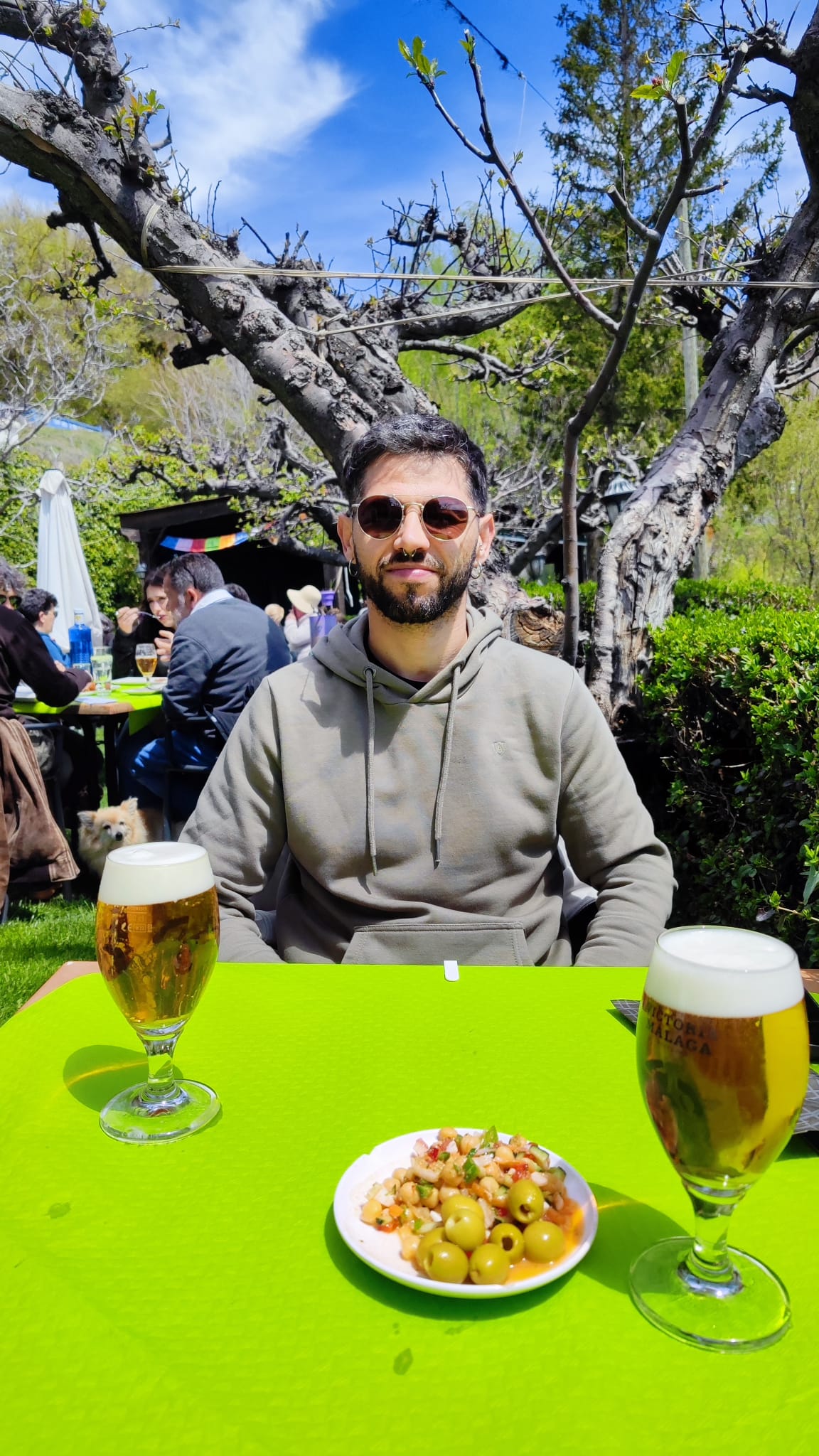 Tapa en El Jardin de los sentidos, en Capileira
