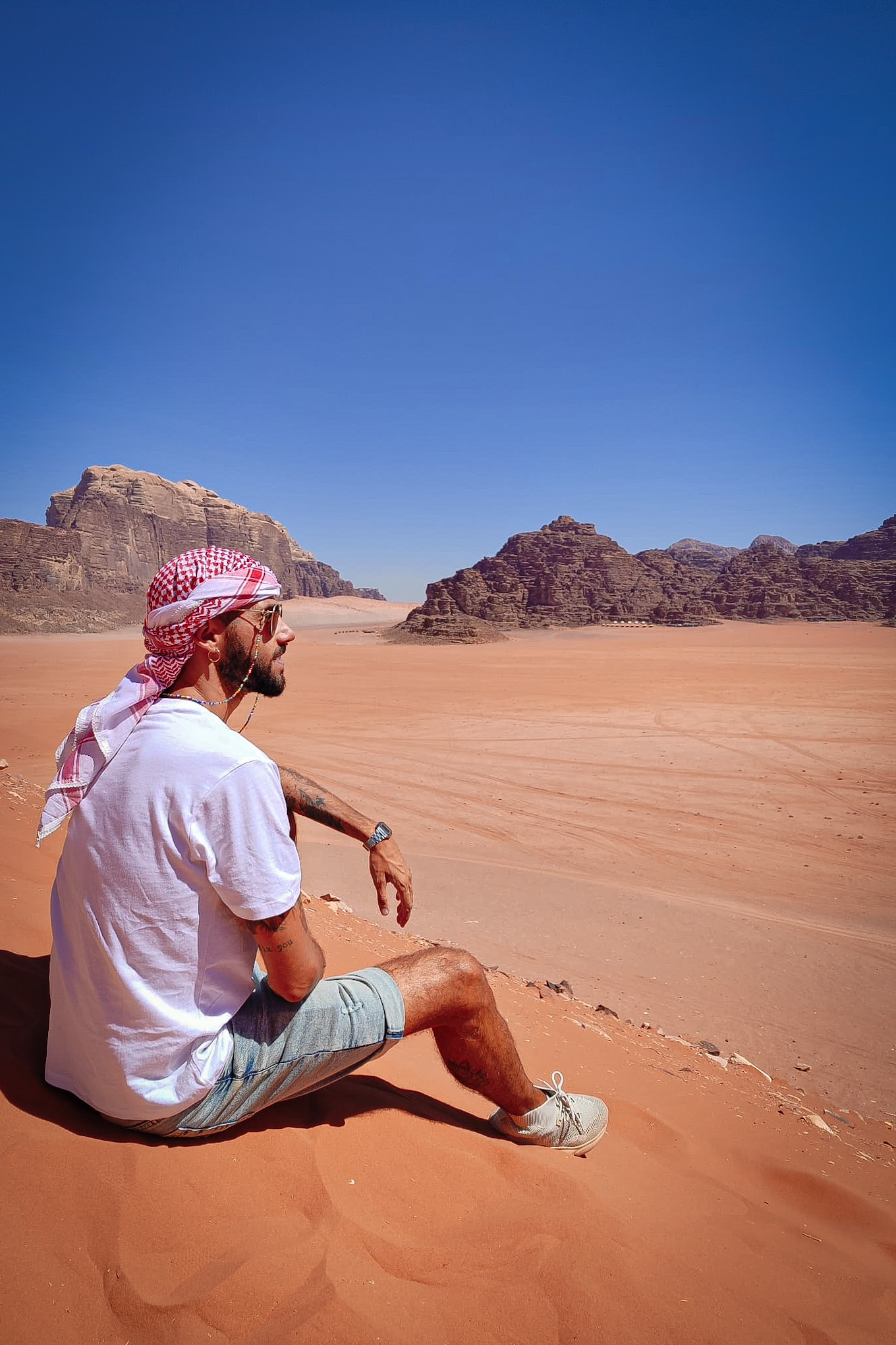 Red Sand Dune, Desierto de Wadi Rum, Jordania.