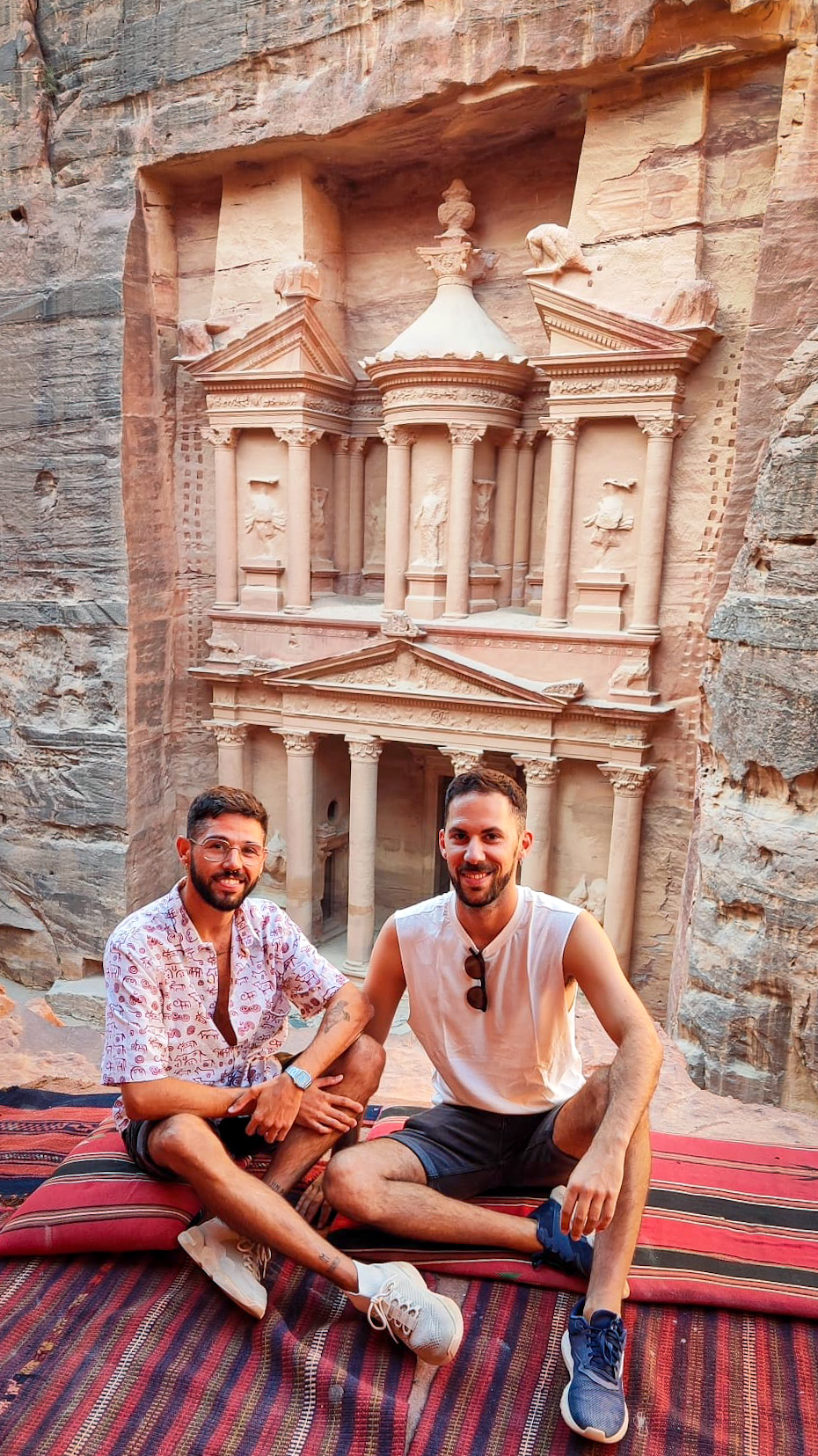 Mirador junto al Tesoro de Petra, Jordania.