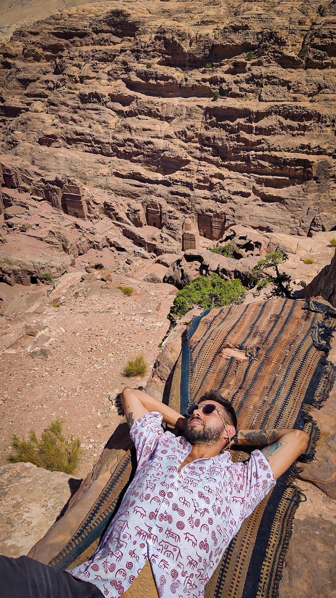 Cima del Altar de los Sacrificios, Petra, Jordania.