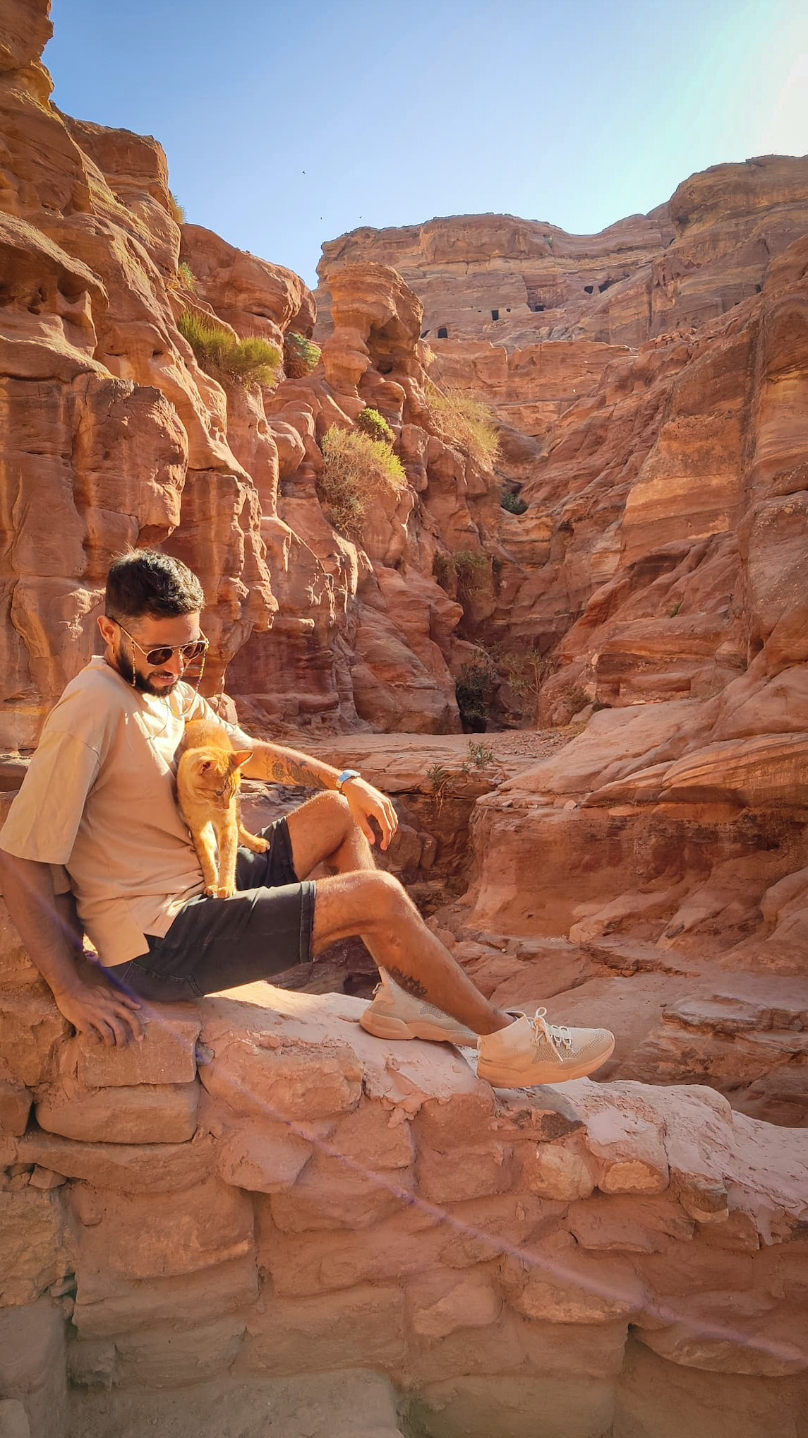 Subida al Monasterio de Petra, en Jordania.