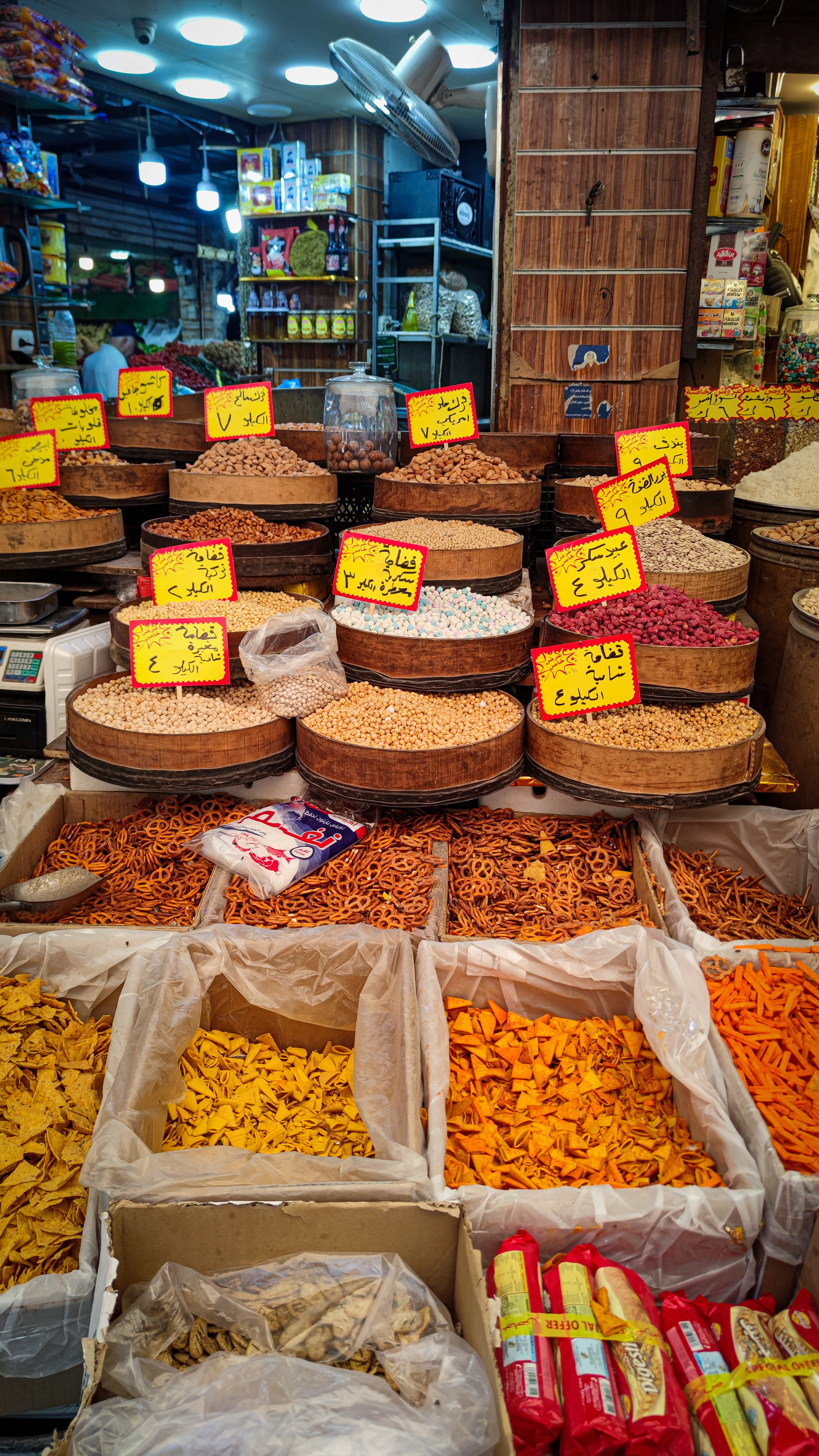Puestos en el bazar de Ammán, Jordania.