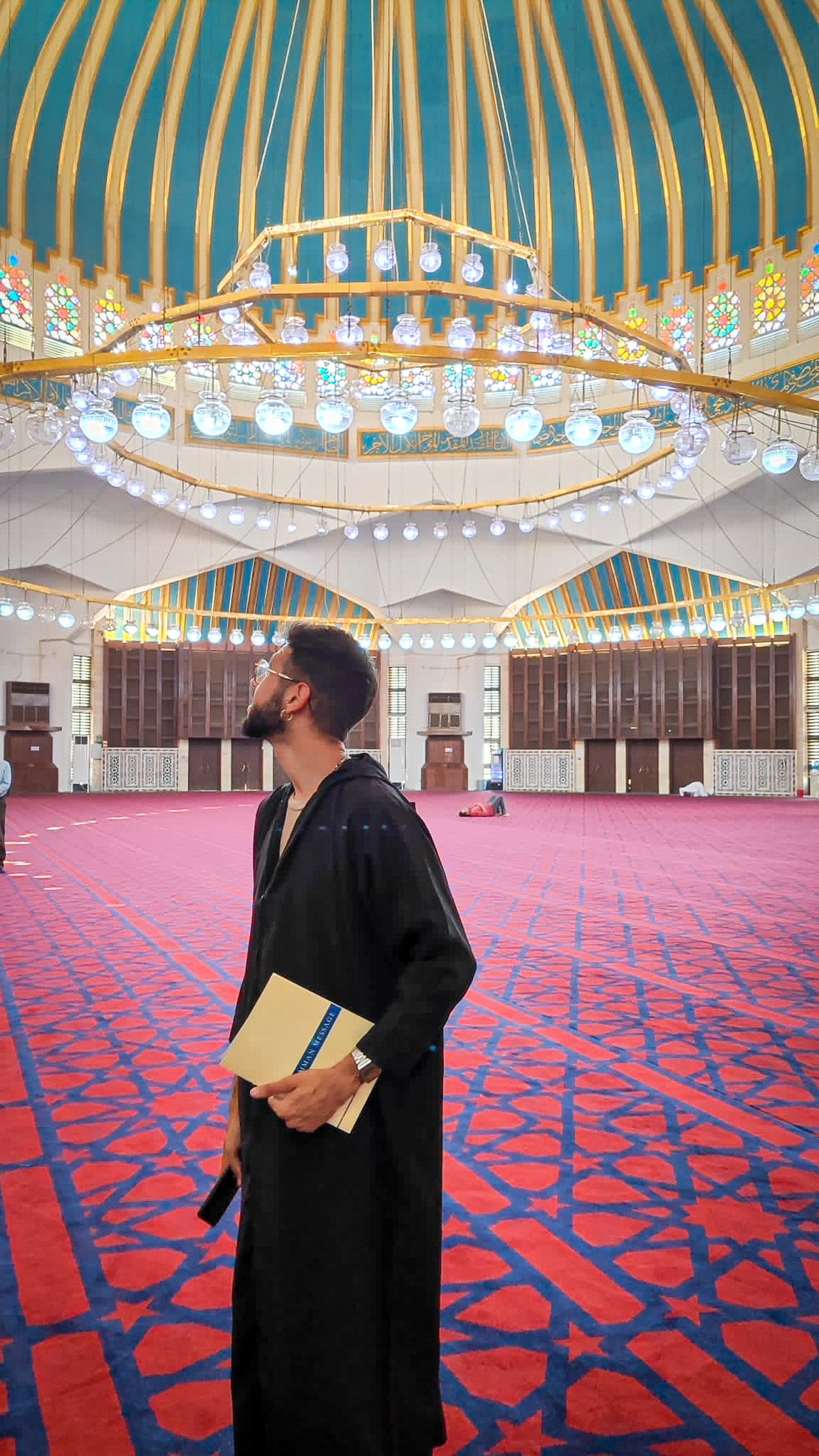 Sala de Oración, Mezquita Azul (Mezquita del Rey Abdullah I). Ammán, Jordania.