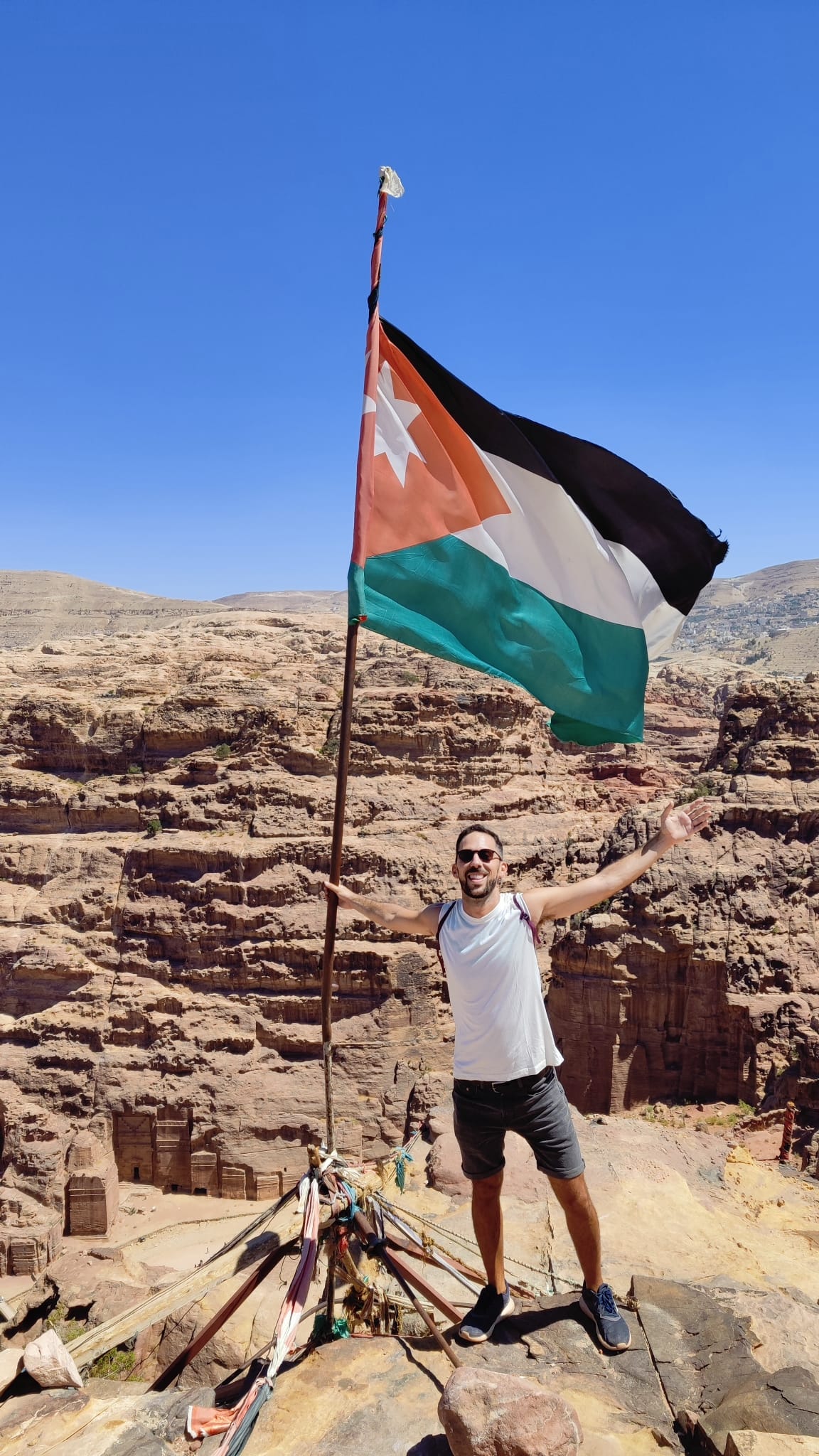 Cima del Altar de los Sacrificios, Petra, Jordania.