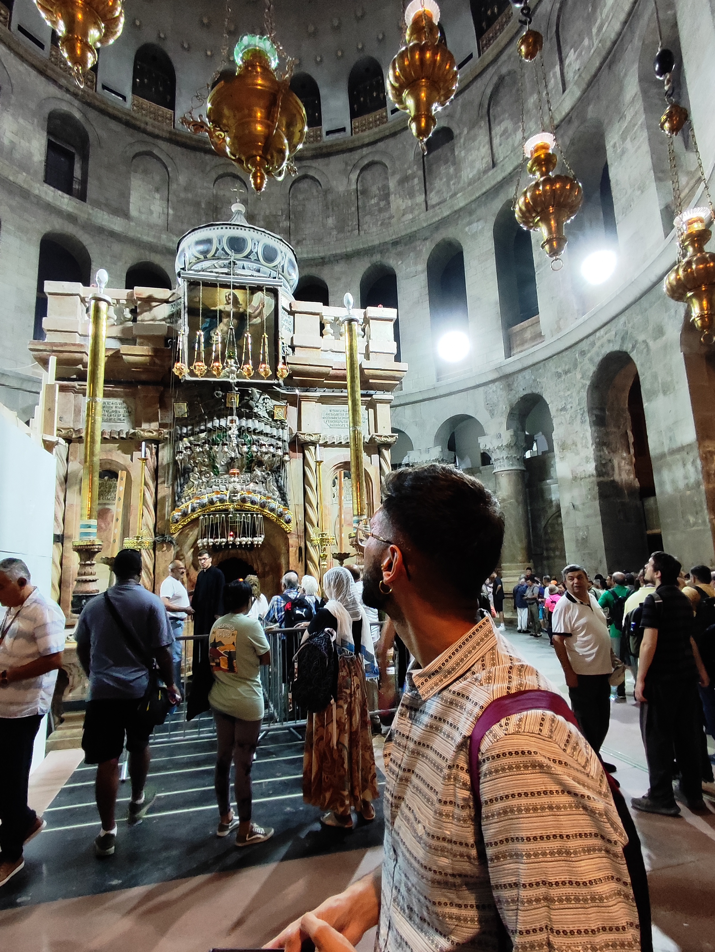 Edículo, en la Iglesia del Santo Sepulcro de Jerusalén