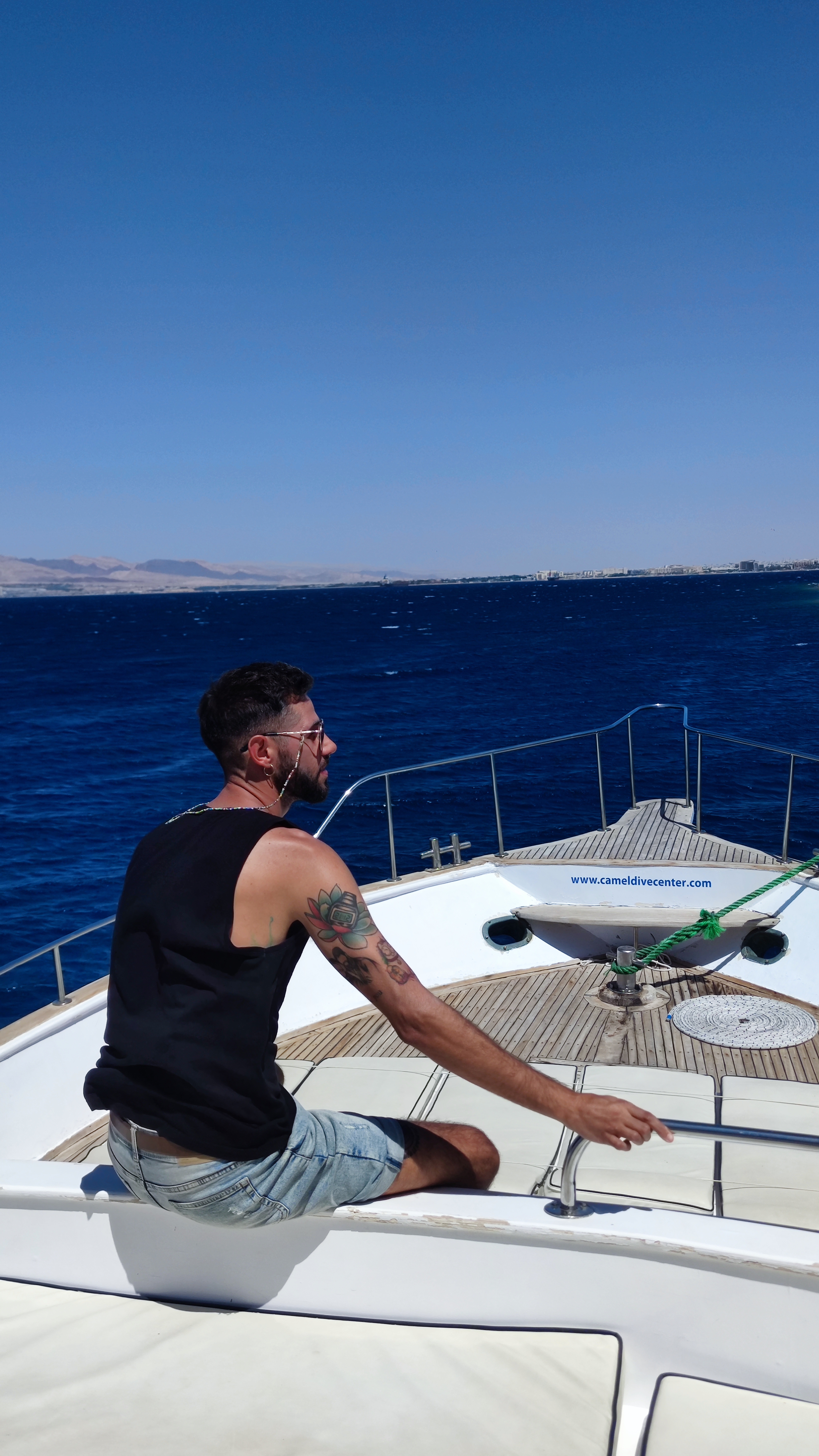 Barco en el Mar Rojo