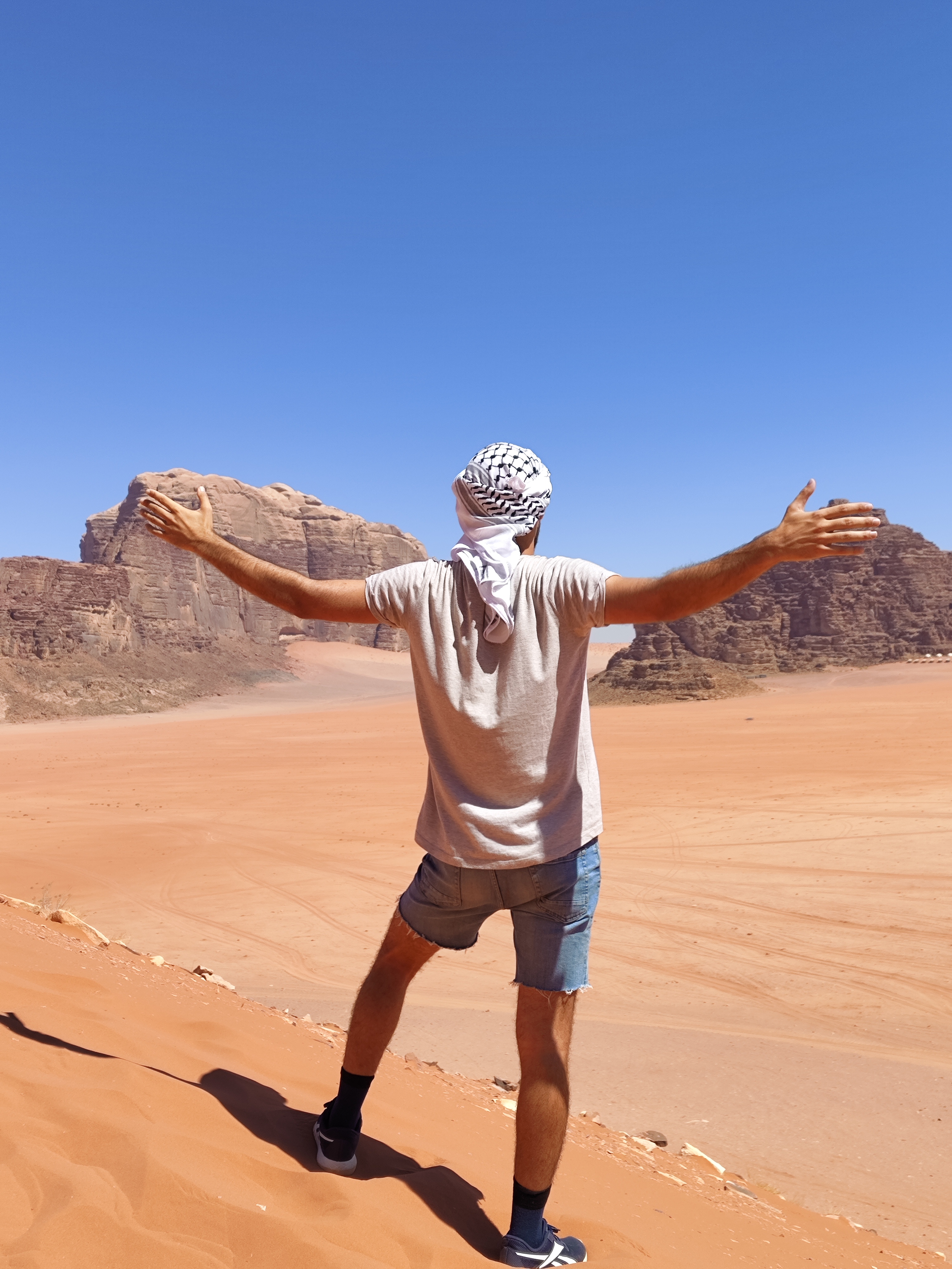 Red Sand Dune, Desierto de Wadi Rum, Jordania.