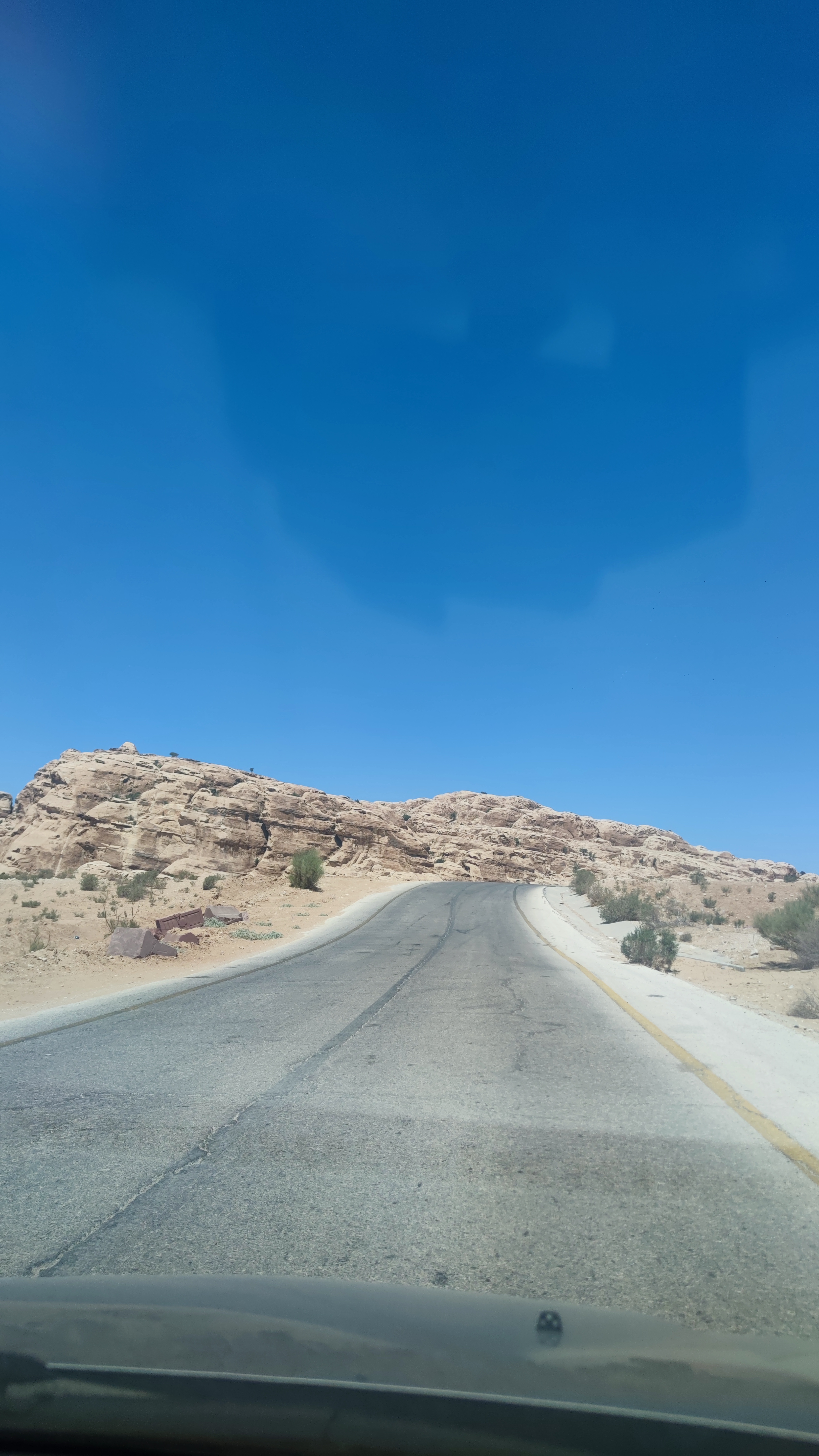 Carretera desde Wadi Rum a Little Petra