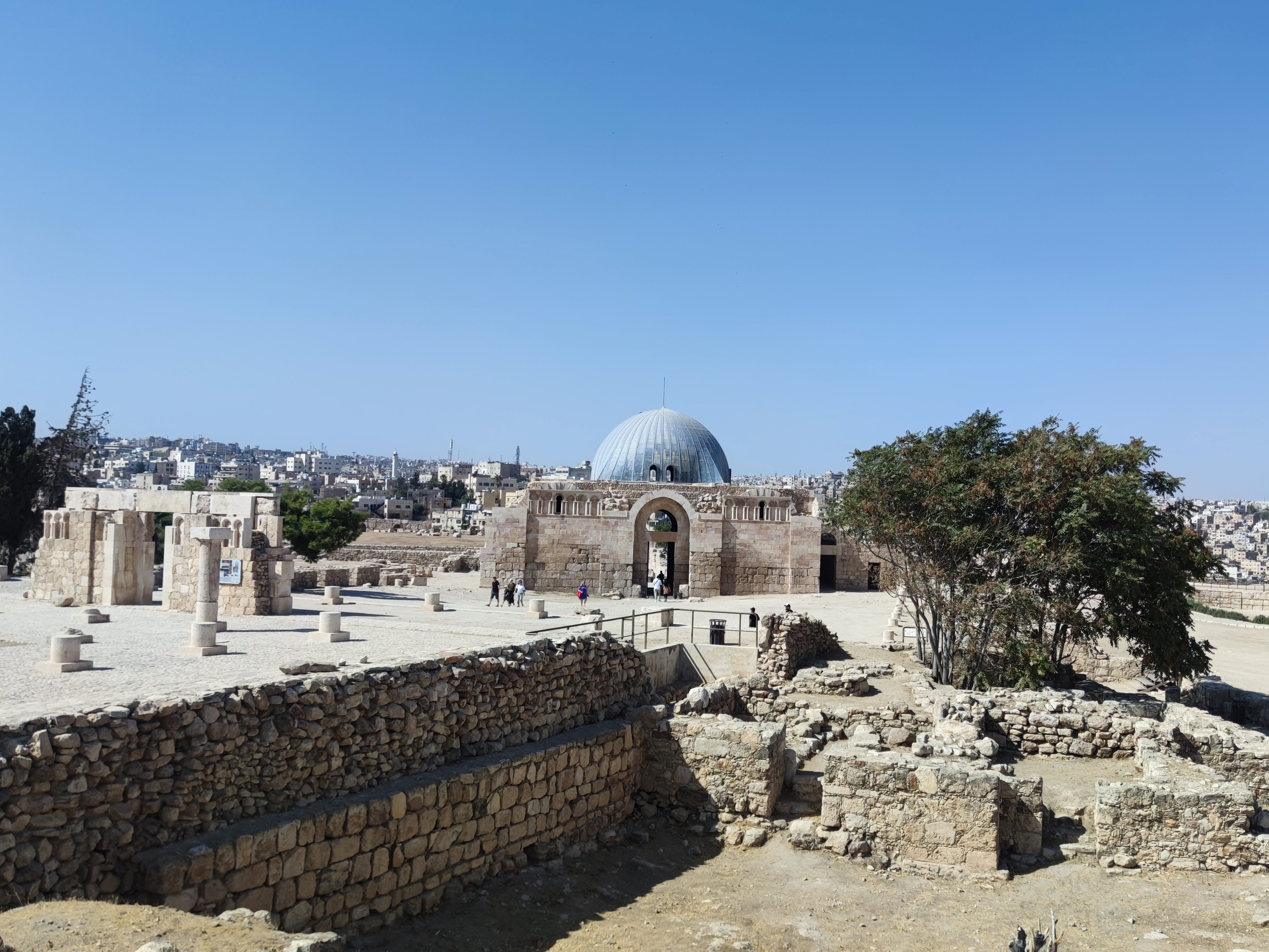 Iglesia Bizantina y Palacio Omeya, en la Ciudadela de Ammán, Jordania.