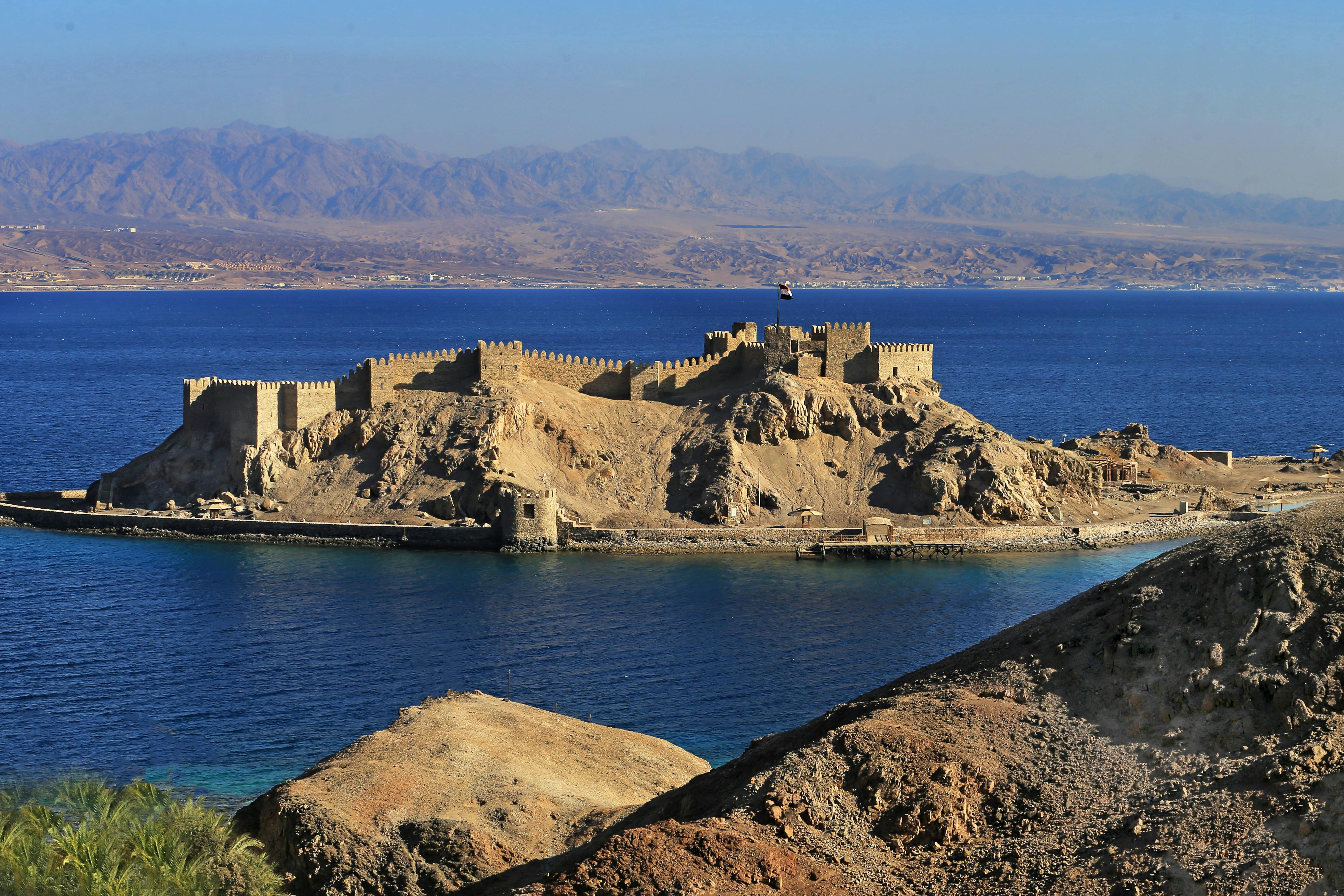 Isla del Faraón, Aqaba, Jordania.