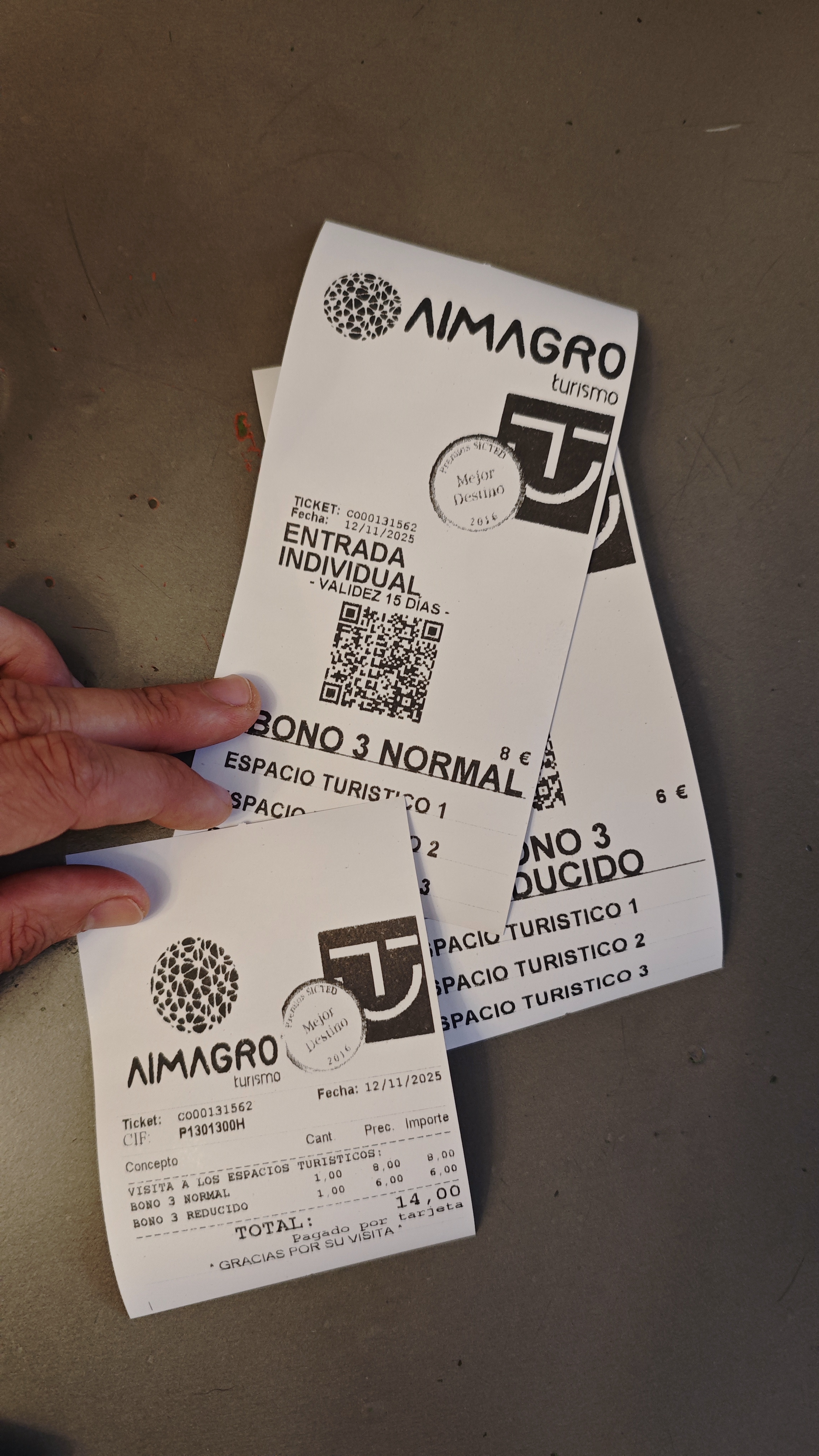 Bono de entradas para monumentos de Almagro