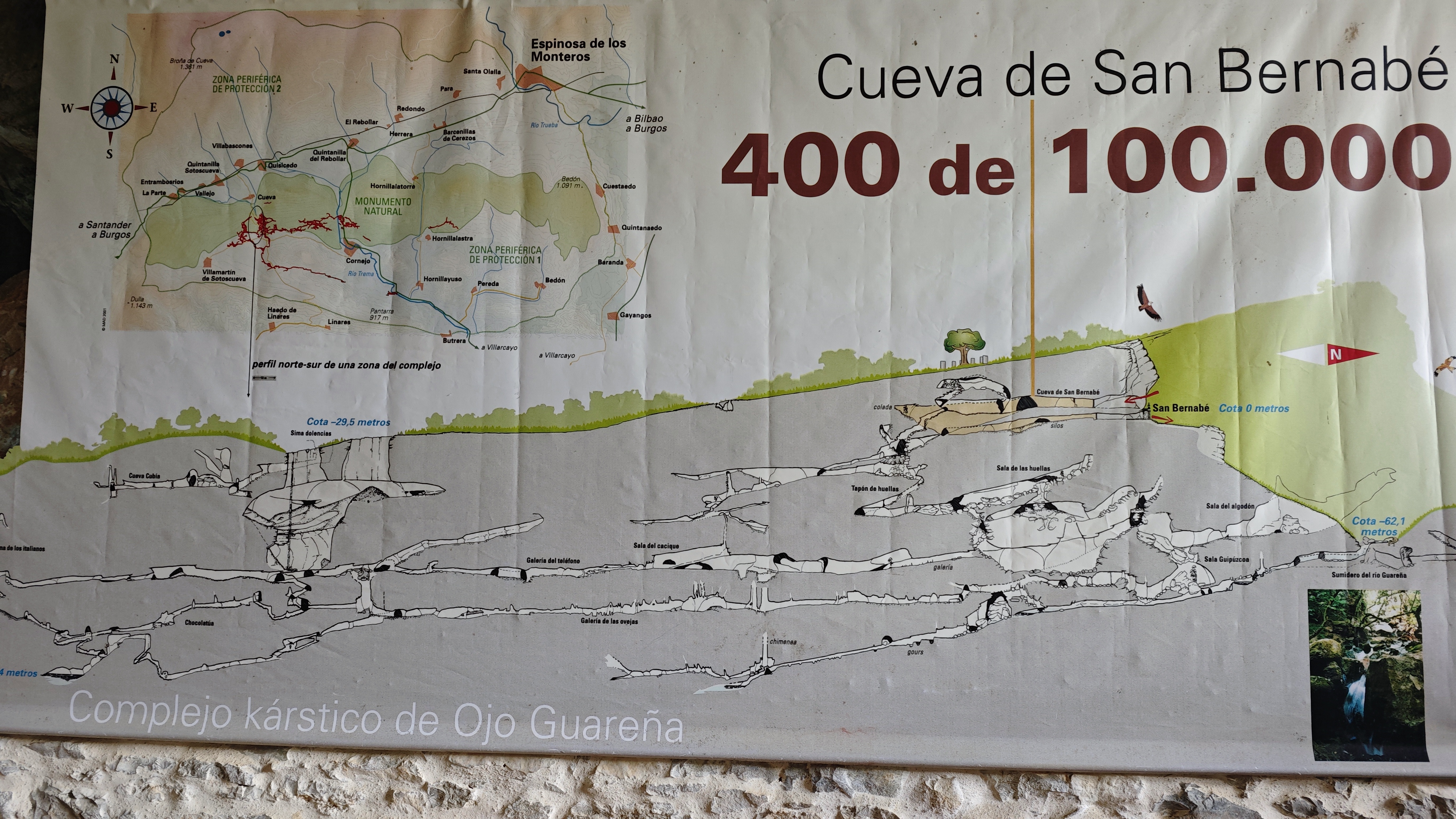 Infografía sobre las cavernas y cuevas que componen el complejo de la Cueva de San Bernabé