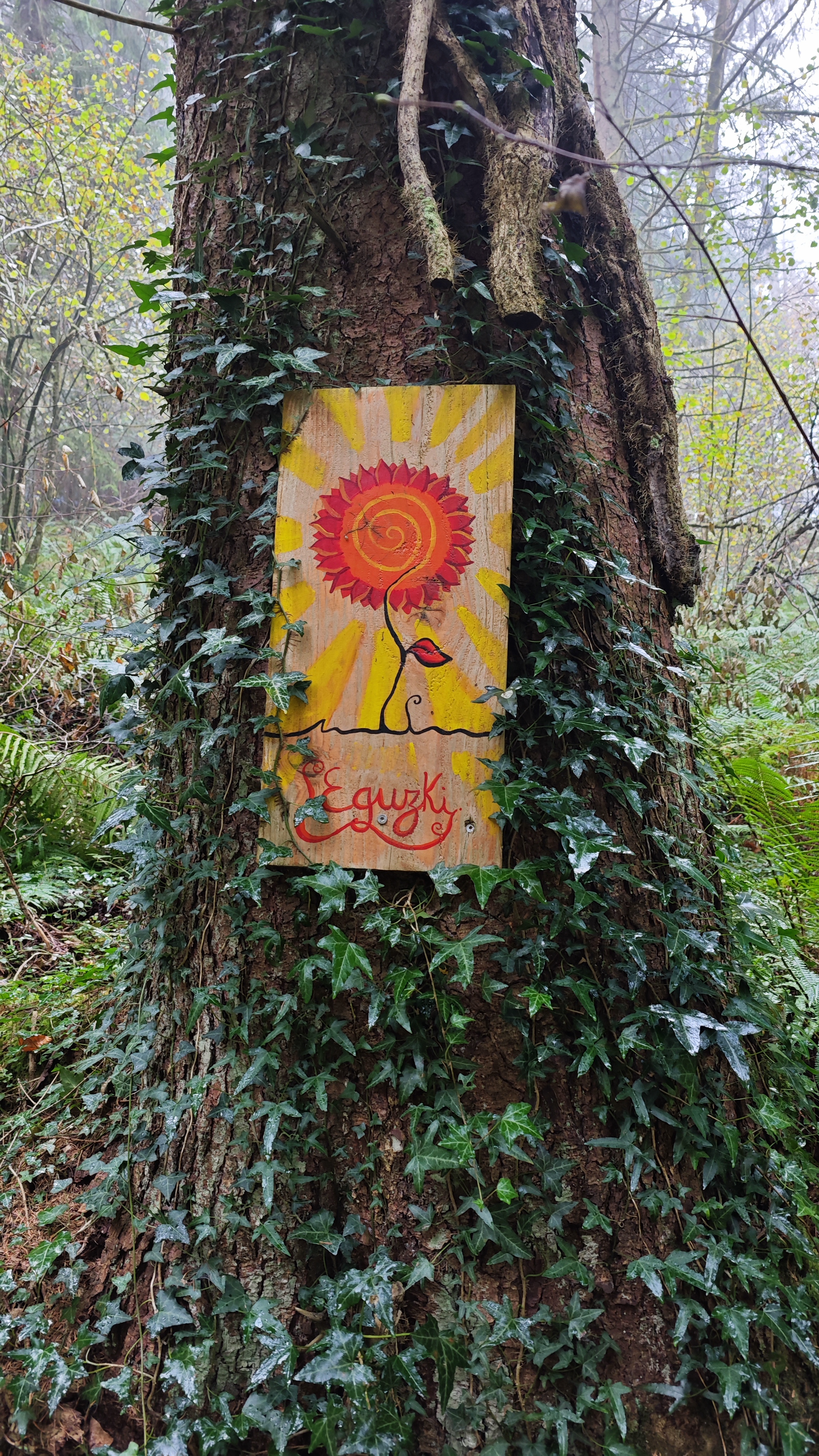 Cabaña Eguzki, en la cabaña en los árboles, País Vasco