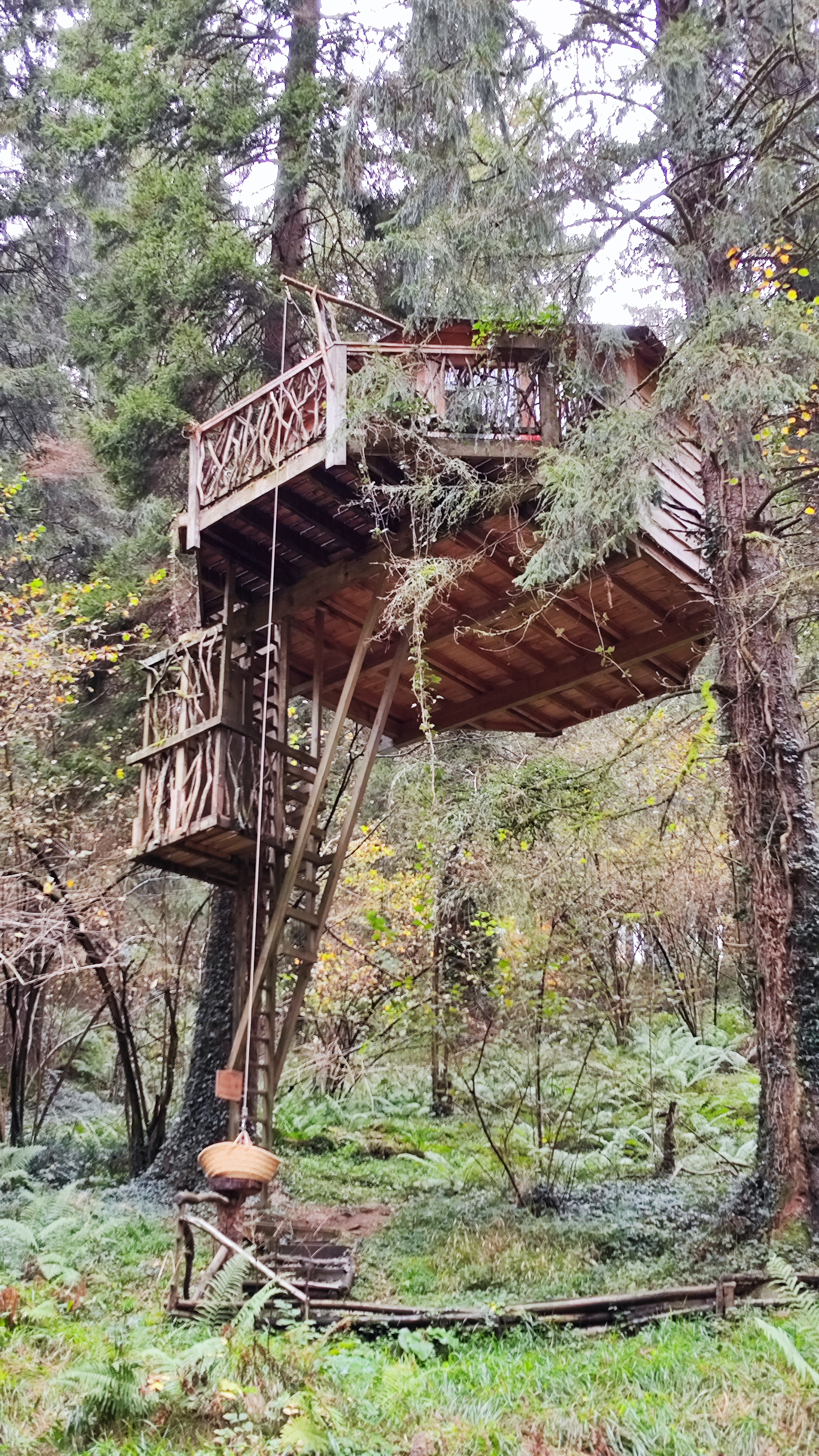 Cabaña Eguzki, en la cabaña en los árboles, País Vasco
